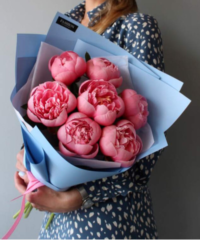 7 пионов Этчед сальмон №3788