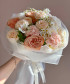 «Лёгкий румянец» букет с коралловыми розами №6796