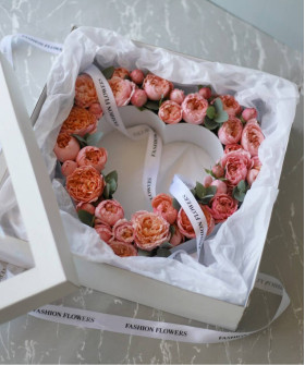 Сердце цветочное №9735