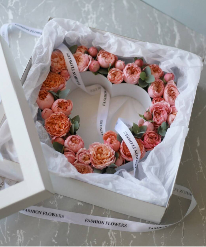 Сердце цветочное №9735