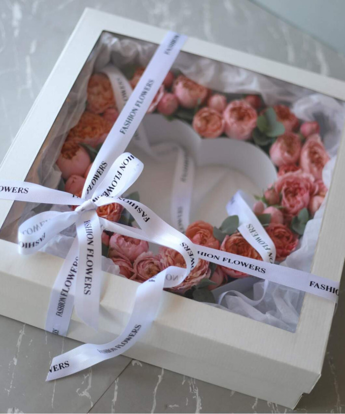 Сердце цветочное №9735