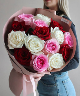 15 Эквадорских роз №3150