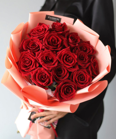 15 красных роз Эксплорер №3098