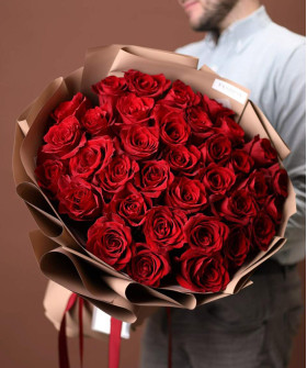 37 красных роз Эксплорер №4982