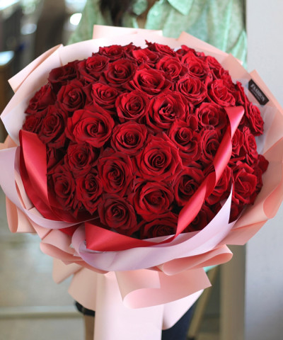 45 красных роз Эксплорер №5617