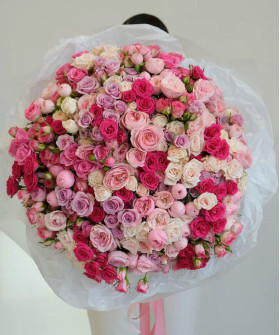 101 кустовая роза Лейси №4580