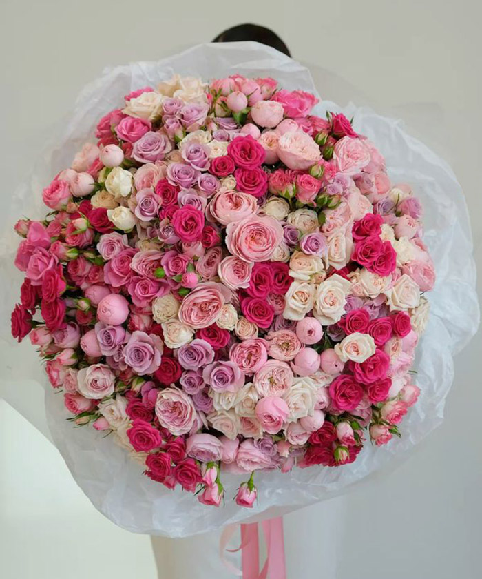 101 кустовая роза Лейси №4580