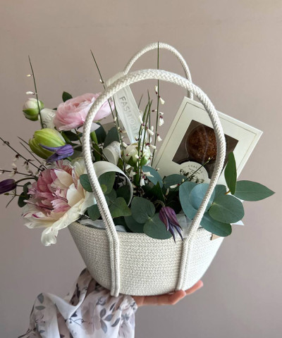 Сумочка с цветами и трюфелями "Счастье" №9874