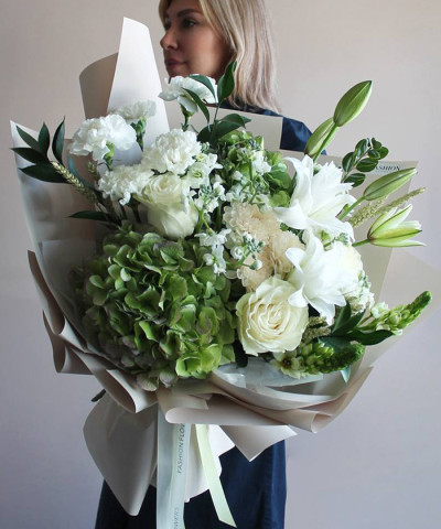 "Жемчужный сад" авторский букет №7655