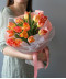 "Персик" букет из 15 тюльпанов №9287