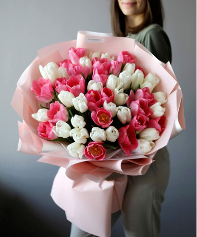 "Кенди" букет из тюльпанов №2904