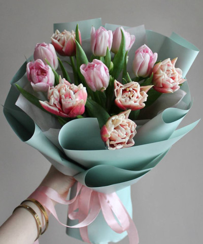 11 розовых тюльпанов №3681