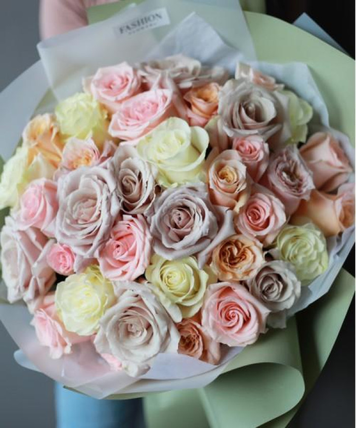 35 нежных роз Эквадор №3061