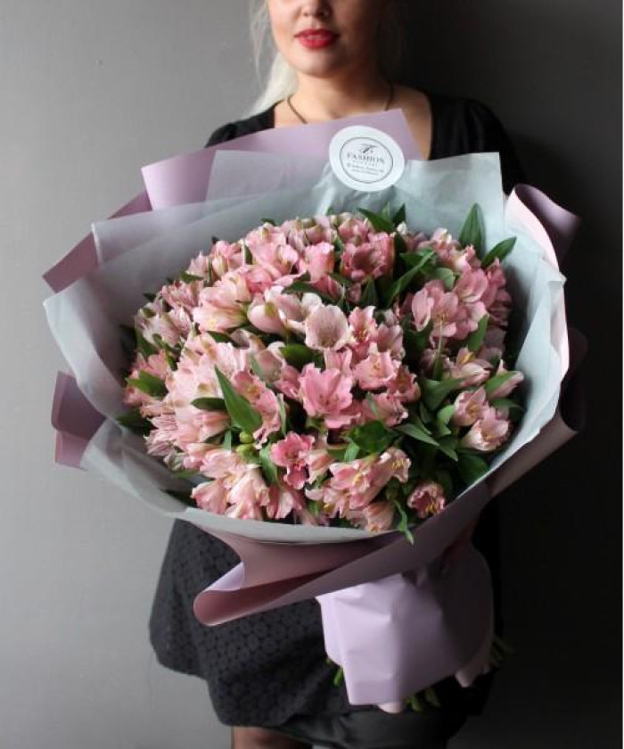 23 розовые альстромерии №3011