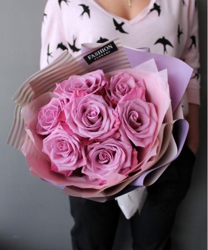 7 сиреневых роз Муди Блюз №3120