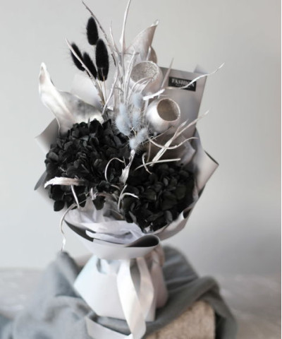 "Блэк Молли" Букет-сухоцвет №2352