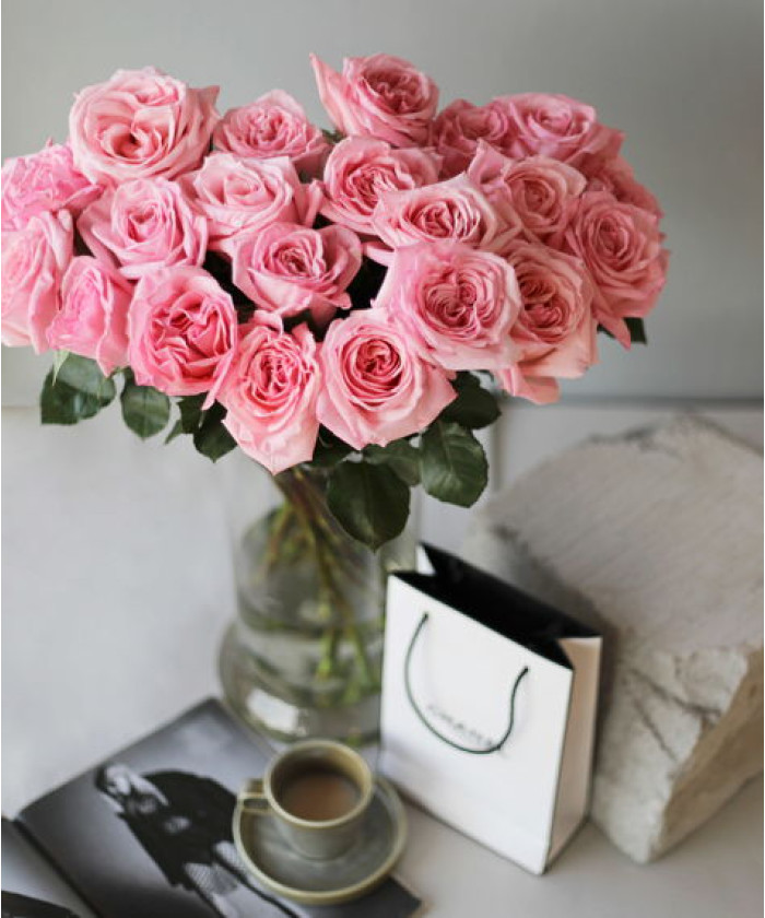 Роза Пинк Охара пионовидная, поштучно