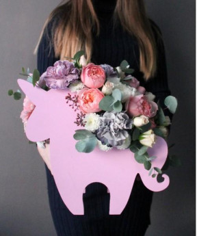 Цветочный единорог №6284