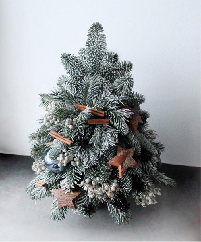 Заснеженная ель «Black Diamond» H40 см