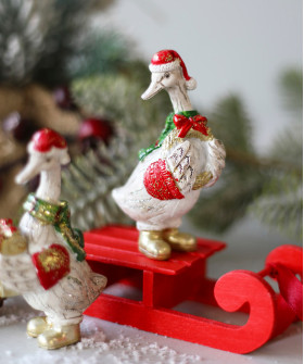 Статуэтка "Новогодний гусь", 9 см