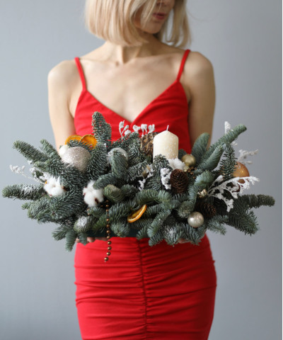 Праздничная композиция "Зимнее волшебство" №1204