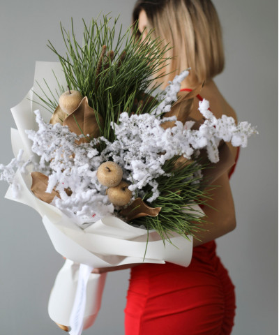 Зимний букет "Зимнее сияние" №3183