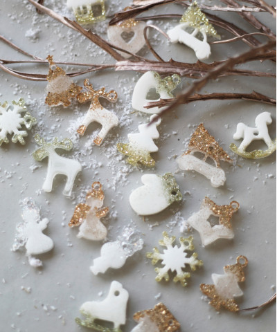 "Ёлочная игрушка из эпоксидной смолы", в ассортименте, малая