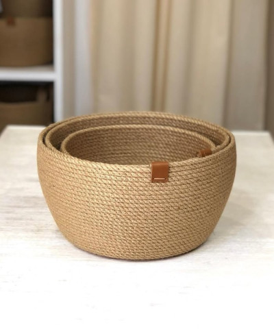 Кашпо джутовое "Сфера" d23см