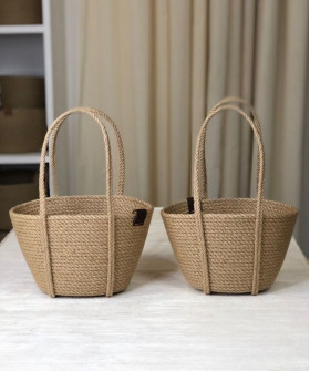 Корзина "Сумочка" джут