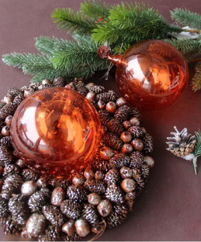 Елочное украшение "Оранж" 10 см