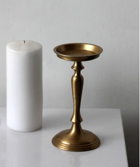 Подсвечник "Голд" большой 10х10х26 см