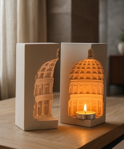 Подсвечник "Римский Пантеон", 1шт., цвет в ассортименте