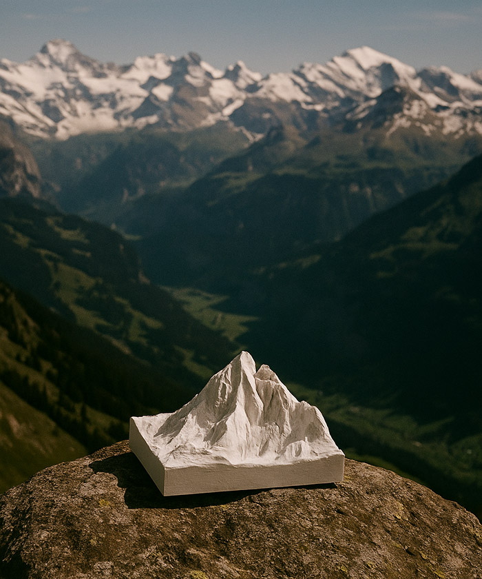 Горы Саяны, сувенир из гипса, цвет в ассортименте