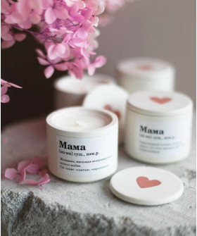 Свеча "Маме", цвет в ассортименте