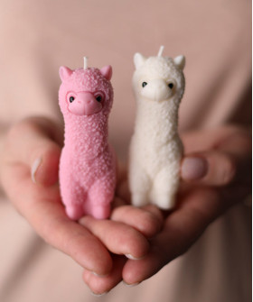 "Милкис" Альпака Лама свеча, цвет в ассортименте