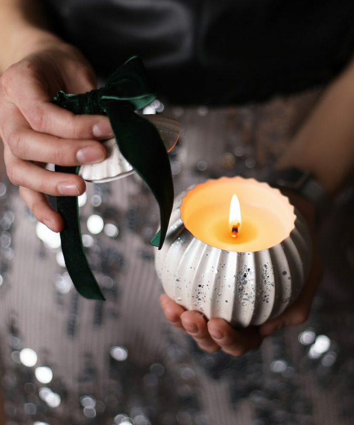 Жемчужная интерьерная арома-свеча, 1шт.