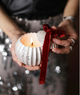 Жемчужная интерьерная арома-свеча, 1шт.