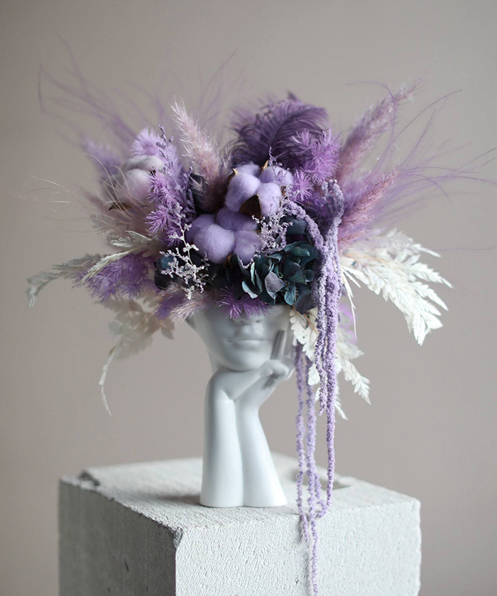 Сухоцветы в вазе 