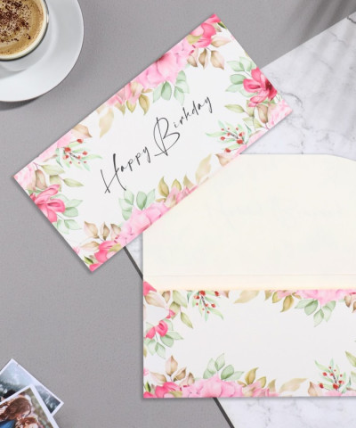 Конверт для денег "Happy birthday"