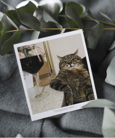 "Поздравляю" открытка