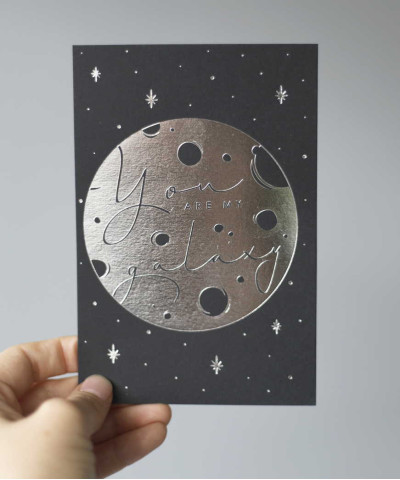 "Ты моя вселенная" открытка