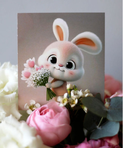 "Зайчик" открытка