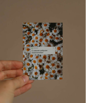 "С самыми добрыми пожеланиями!", открытка 