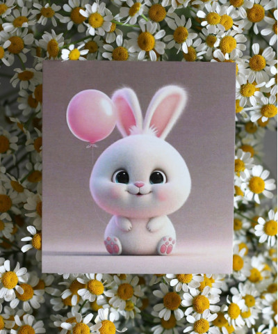 "Зайчик" открытка