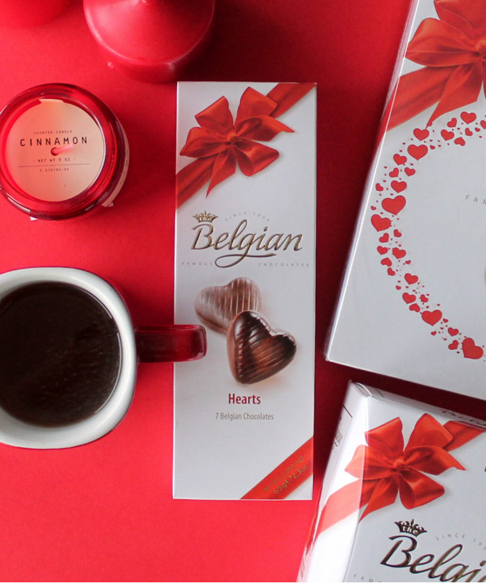 Шоколадные конфеты сердца The Belgian, в ассортименте, Бельгия 65 гр