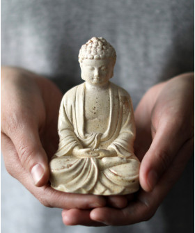 Будда, статуэтка, h12см, цвет в ассортименте