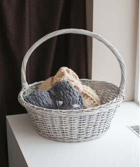 Корзина плетёная круг d55см размер XXL 