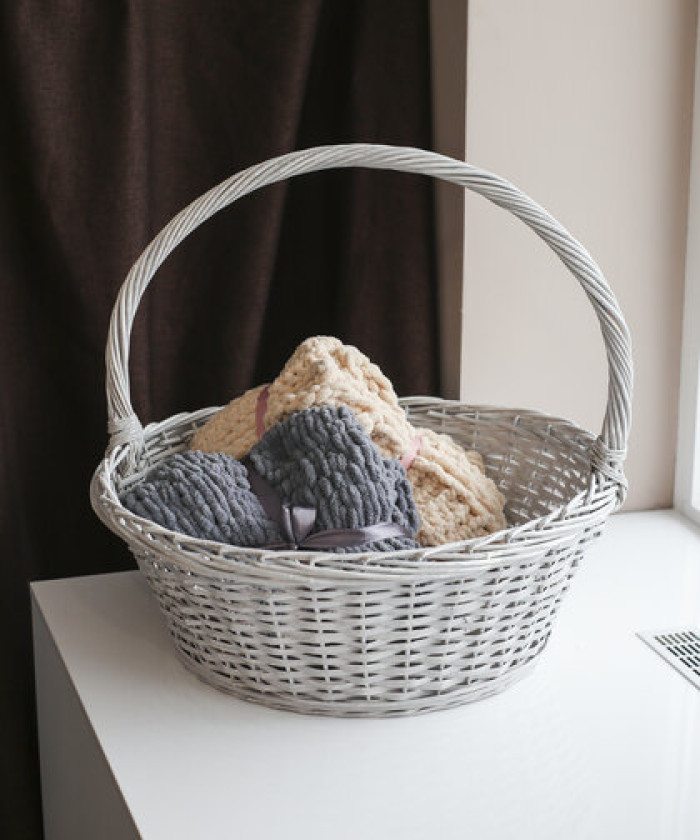 Корзина плетёная круг d55см размер XXL 