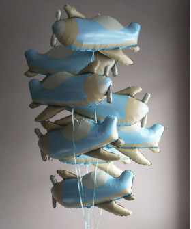 Шар фольга 31" Самолет, 1шт