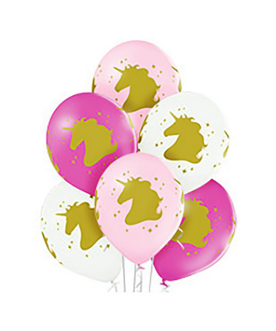 Шар 14" Голова единорога латекс